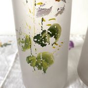 Pair of antique glass paste vases