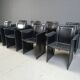 Chaises de salle à manger vintage fabriquées en Italie, années 1970 - lot de 8