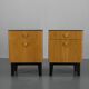 Ensemble de deux tables de nuit par Halabala pour UP Zavody, années 1950