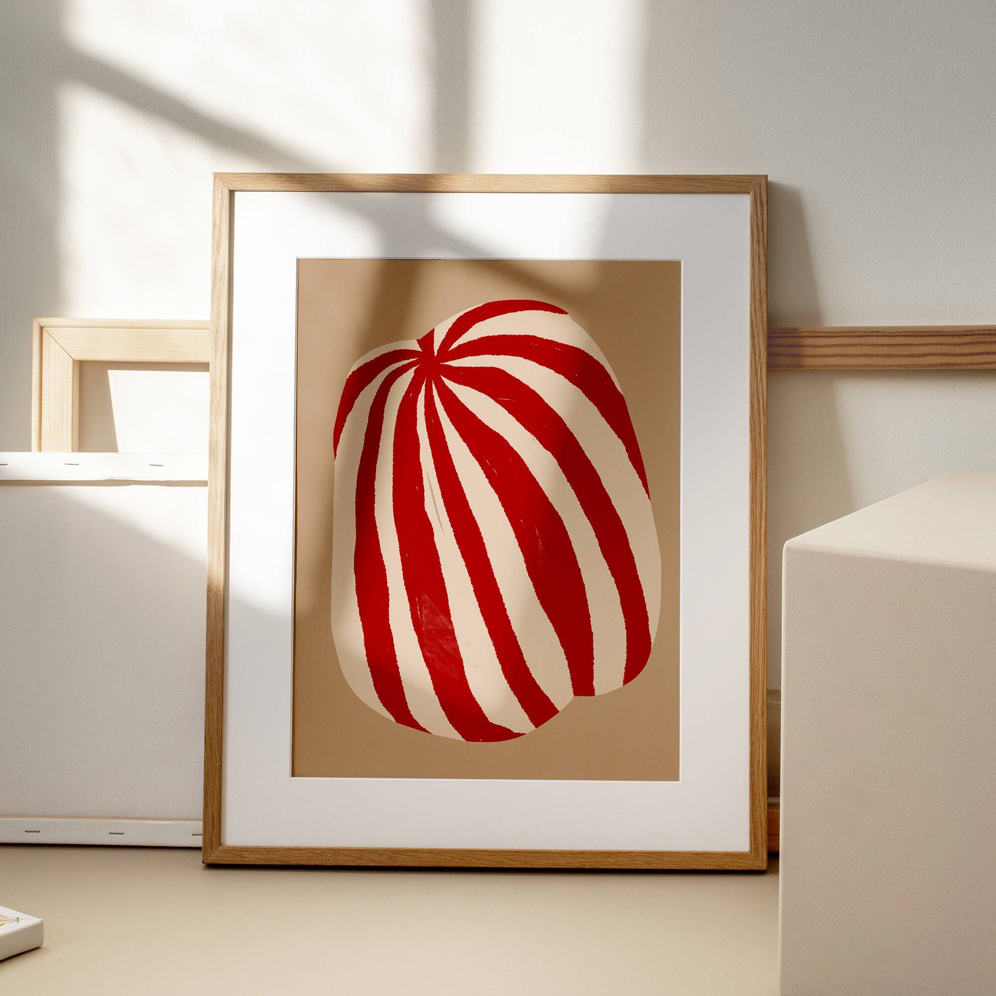 Abstract stripes giclee print, 50x70cm