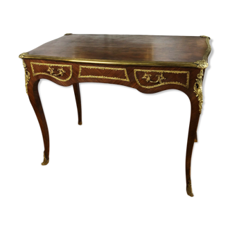 Desk flat time Napoleon III style Louis XV