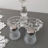 Salt and pepper shaker vintage glass