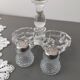 Salt and pepper shaker vintage glass