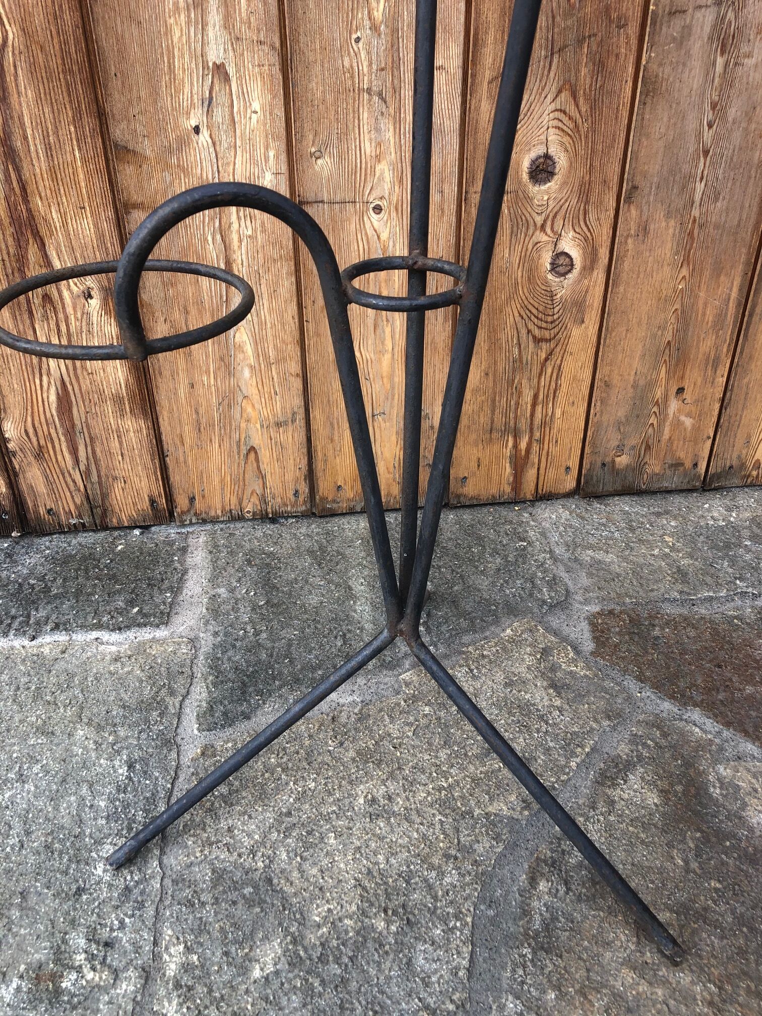 70's iron plant door