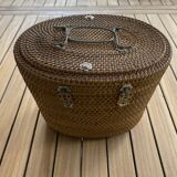 Asian teapot in basket