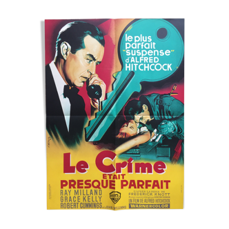 Affiche cinéma "Le Crime était presque parfait" Alfred Hitchcock 60x80cm