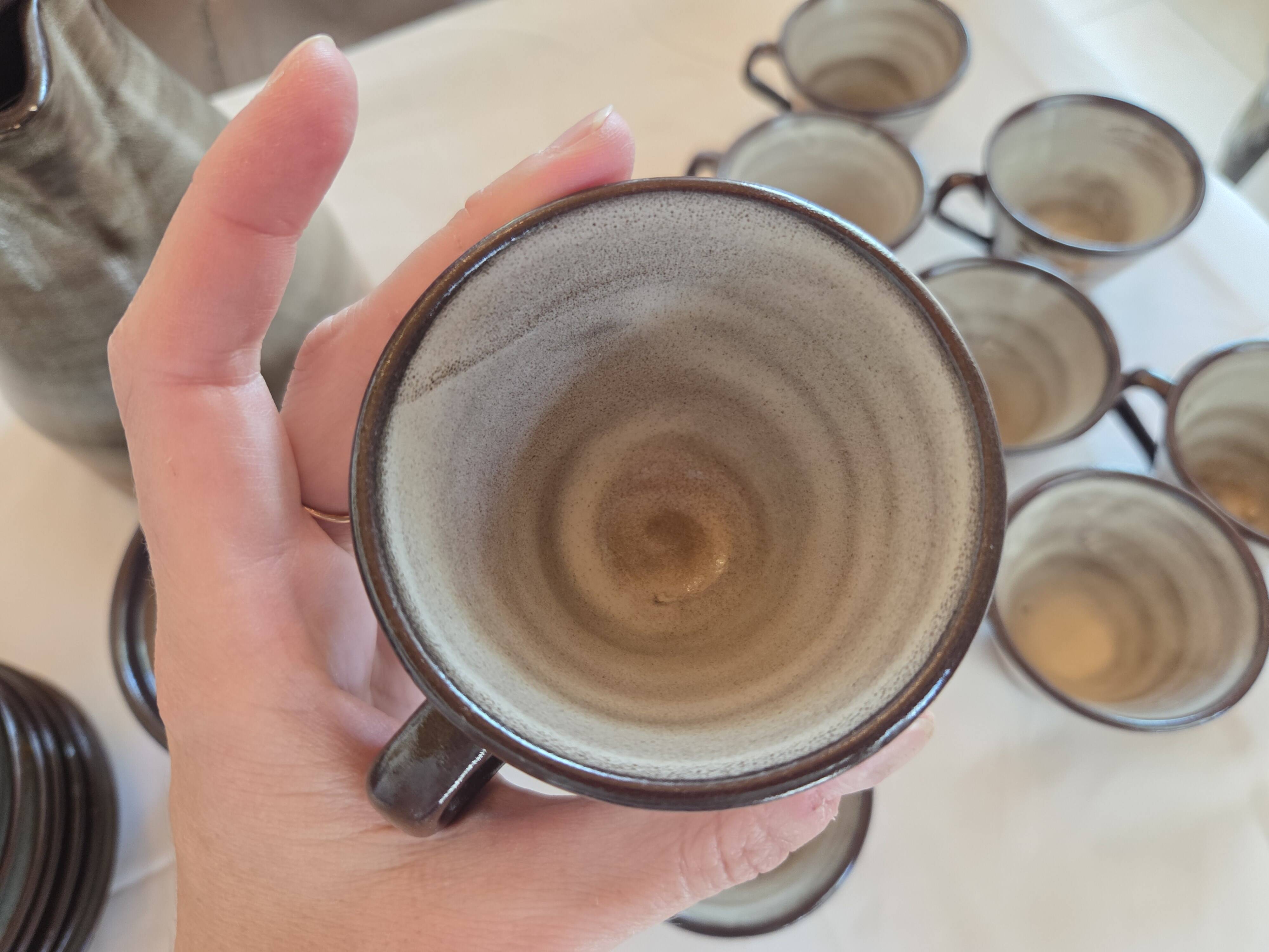Vintage coffee service in stoneware from Soufflenheim - 20 pieces