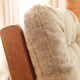 Pair of vintage beige granola armchairs from the 1950s