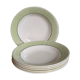 Six assiettes faïence de salins service "iseran" années 50