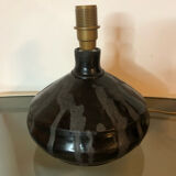 Vintage black ceramic lamp