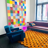 Tapisserie en forme de donut au design hollandais Sabine Marcellis