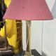 Empire-style lamp in gilded bronze