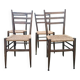 Chaises vintage corde