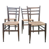Chaises vintage corde