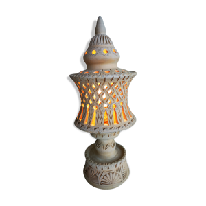 Lampe photophore en terre