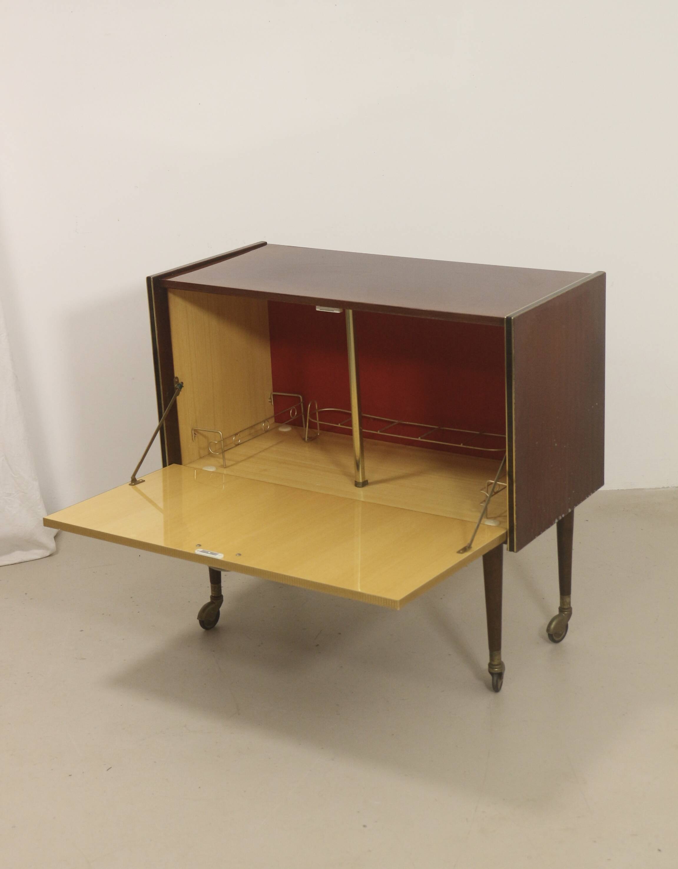 Bar cabinet on wheels circa 1950