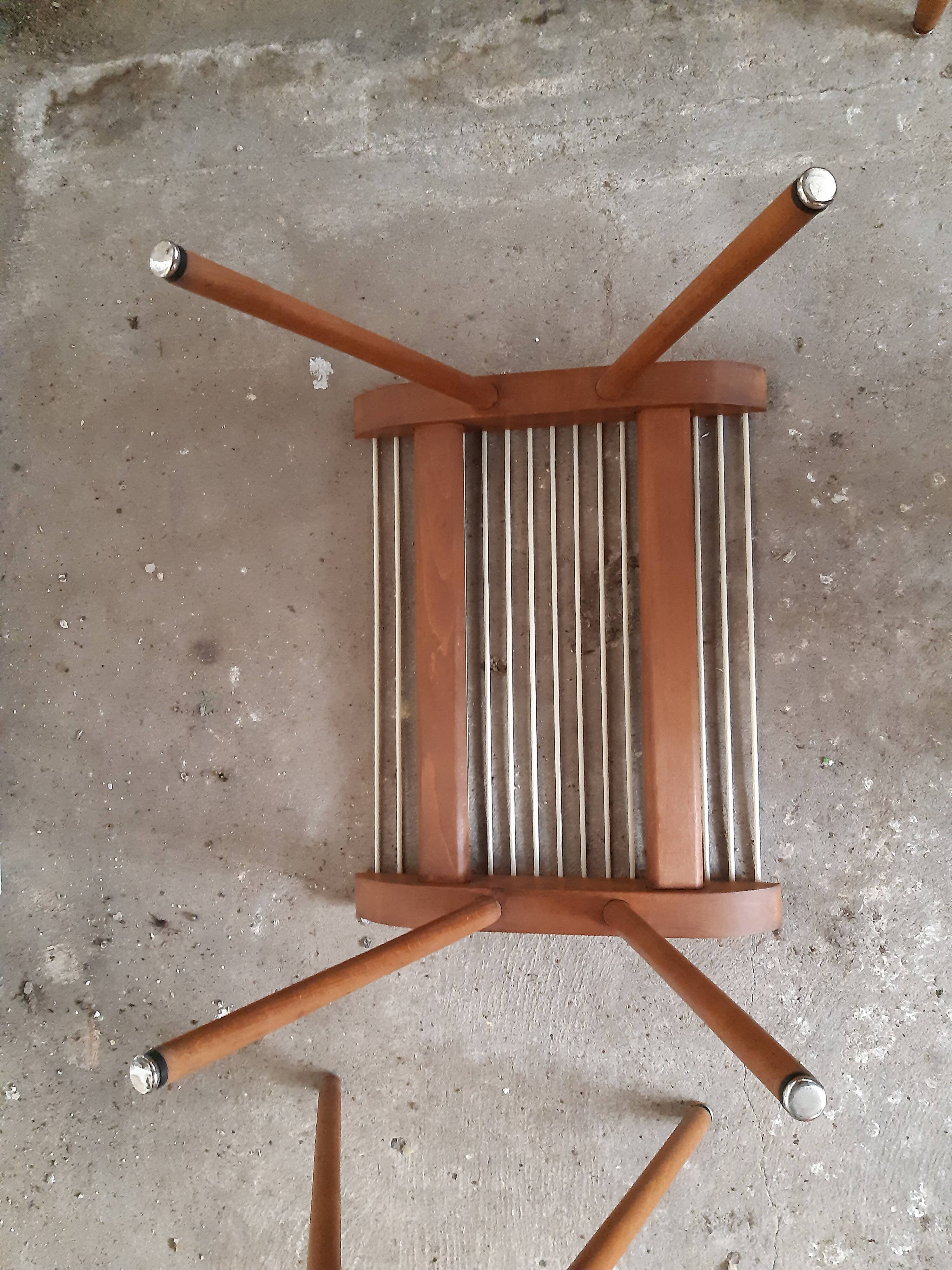 Ottoman duo Georges Tigien teak