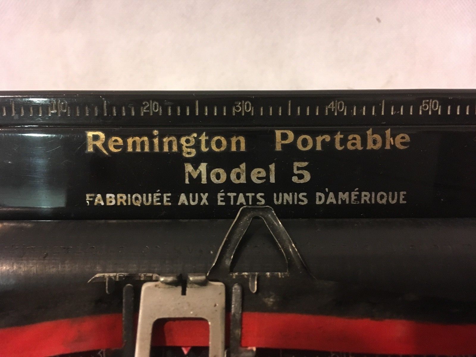 Remington portable typewriter model 5 from 1930