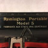 Remington portable typewriter model 5 from 1930