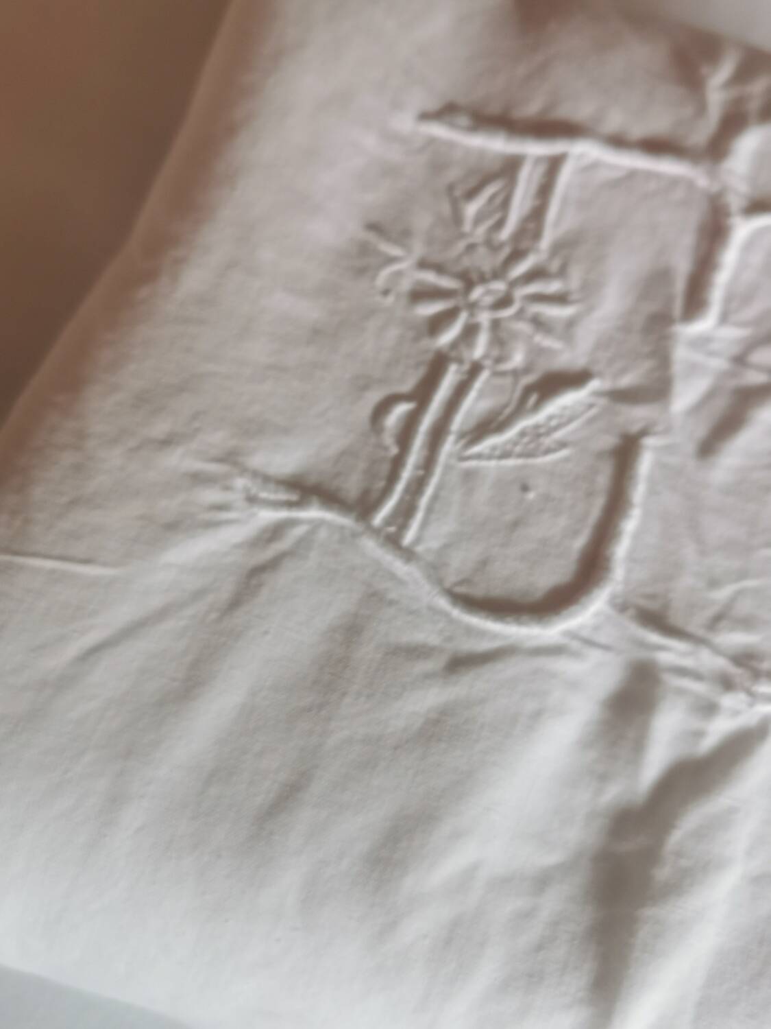 Very old monogrammed sheet