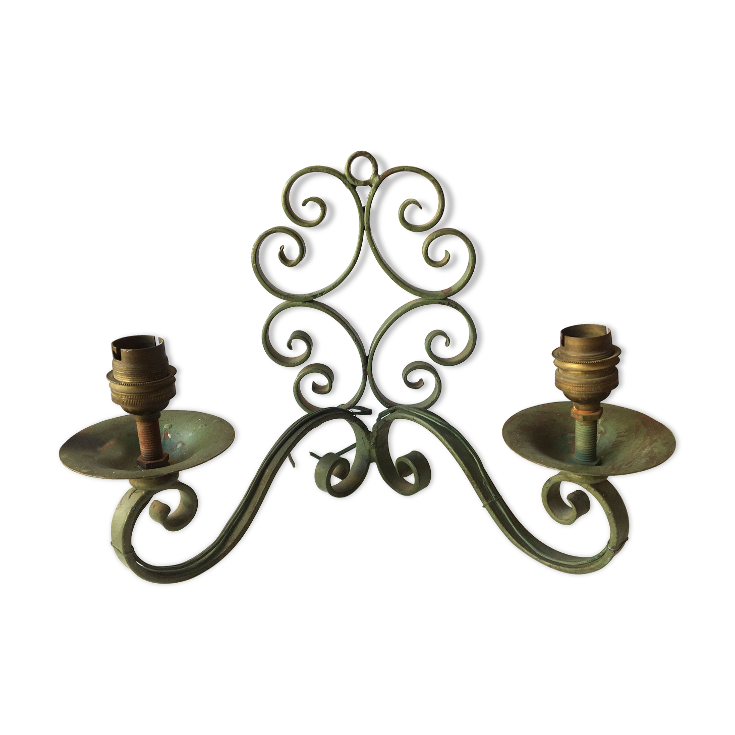 Wall lamp 40s in wrought iron