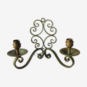 Wall lamp 40s in wrought iron