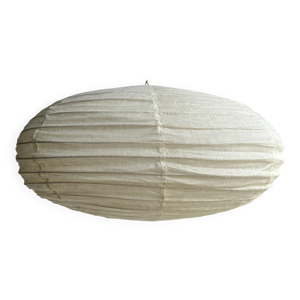 Suspension en rotin et - ovale