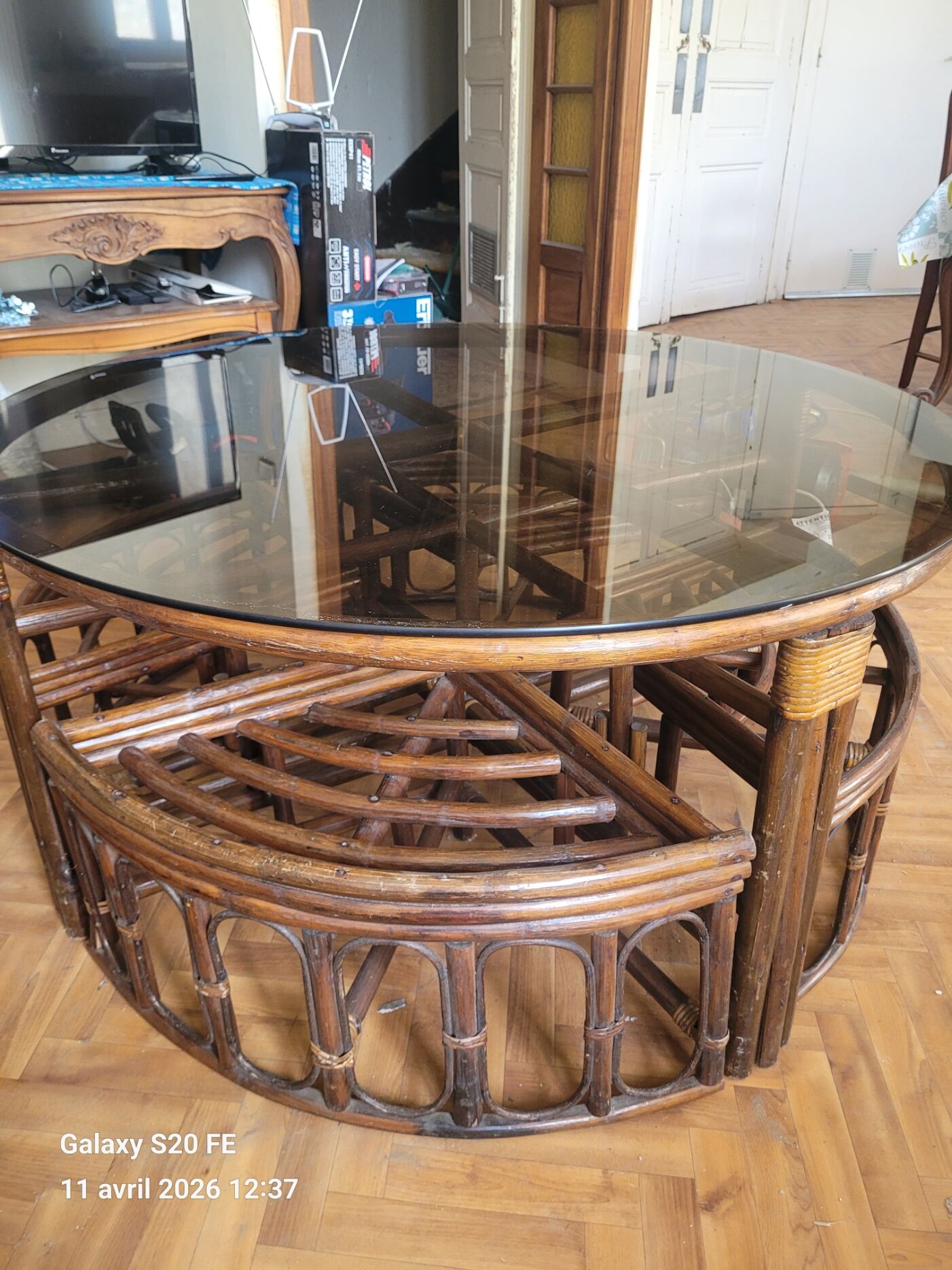 bamboo table