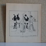 Drawing in indian ink circa 1910