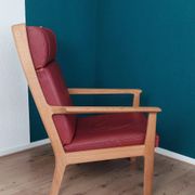 High Back Lounge Chair GE 265 by H J Wegner For Getama.