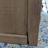 Small raw wood sideboard