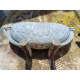 1 enamelled cast iron art deco planter