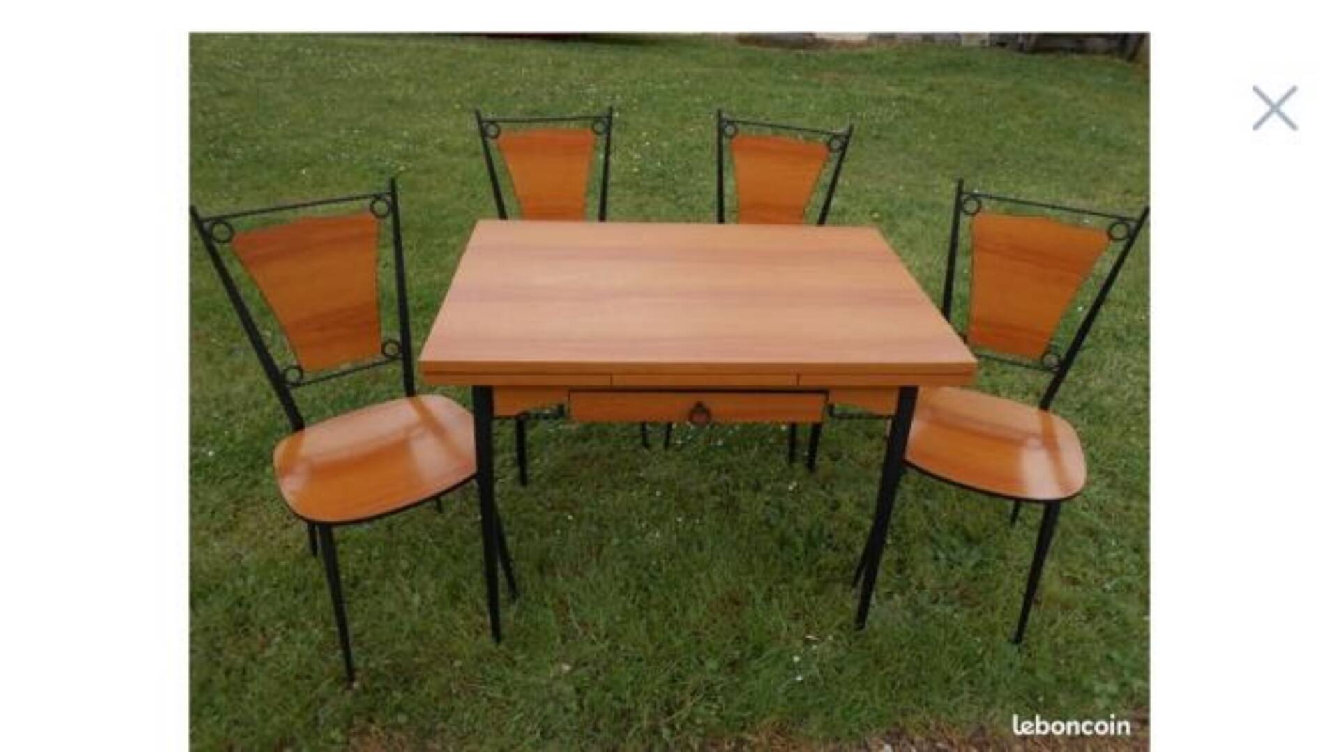 Table and chairs unique model