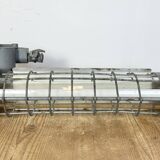 Grey Industrial Hanging Tube Light from Elektrosvit, 1970s