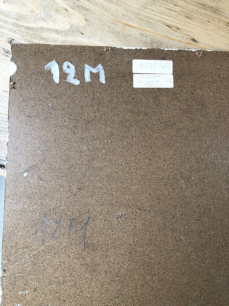 Painting abstract oil landscape