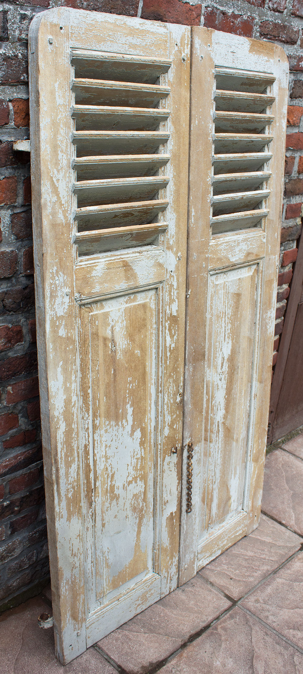 Old pair of wooden shutters 152 cm