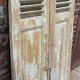 Old pair of wooden shutters 152 cm