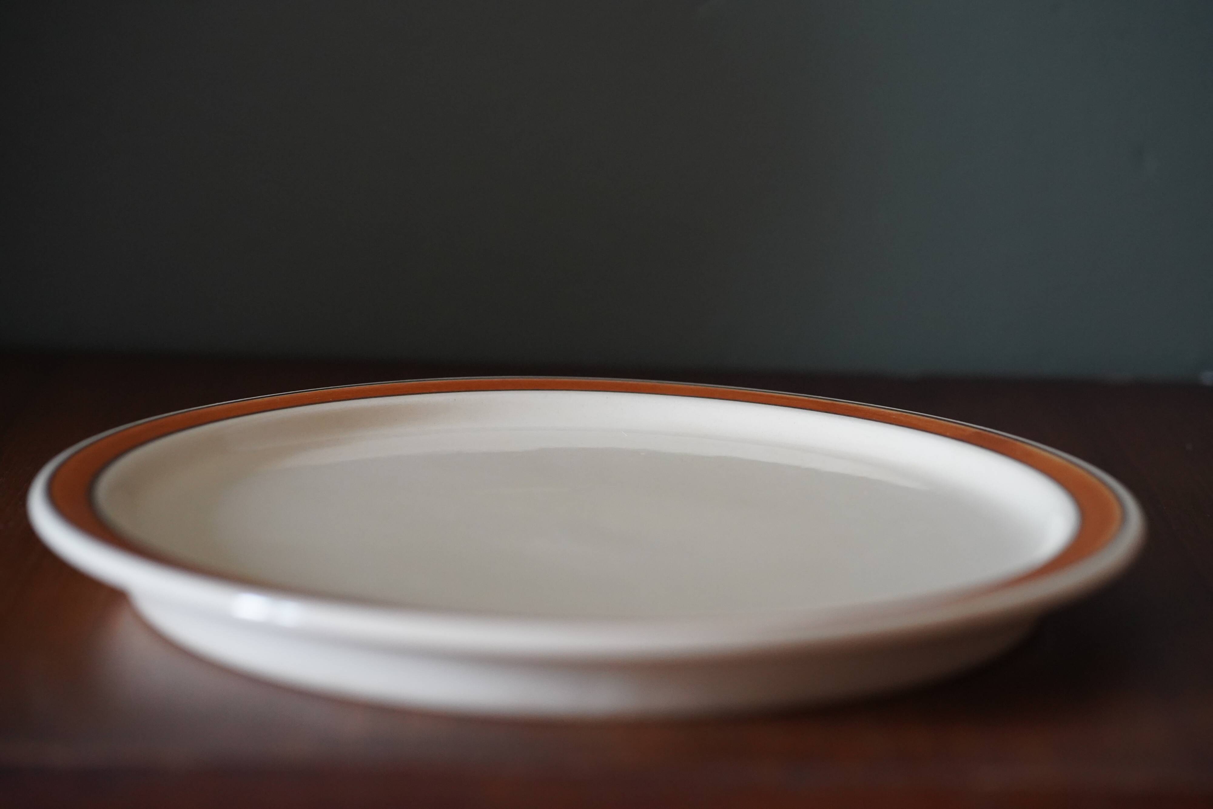 4 Flat Ceramic Plates Germany