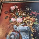 Oil painting on panel Original and signed by E. Cabal France Nature