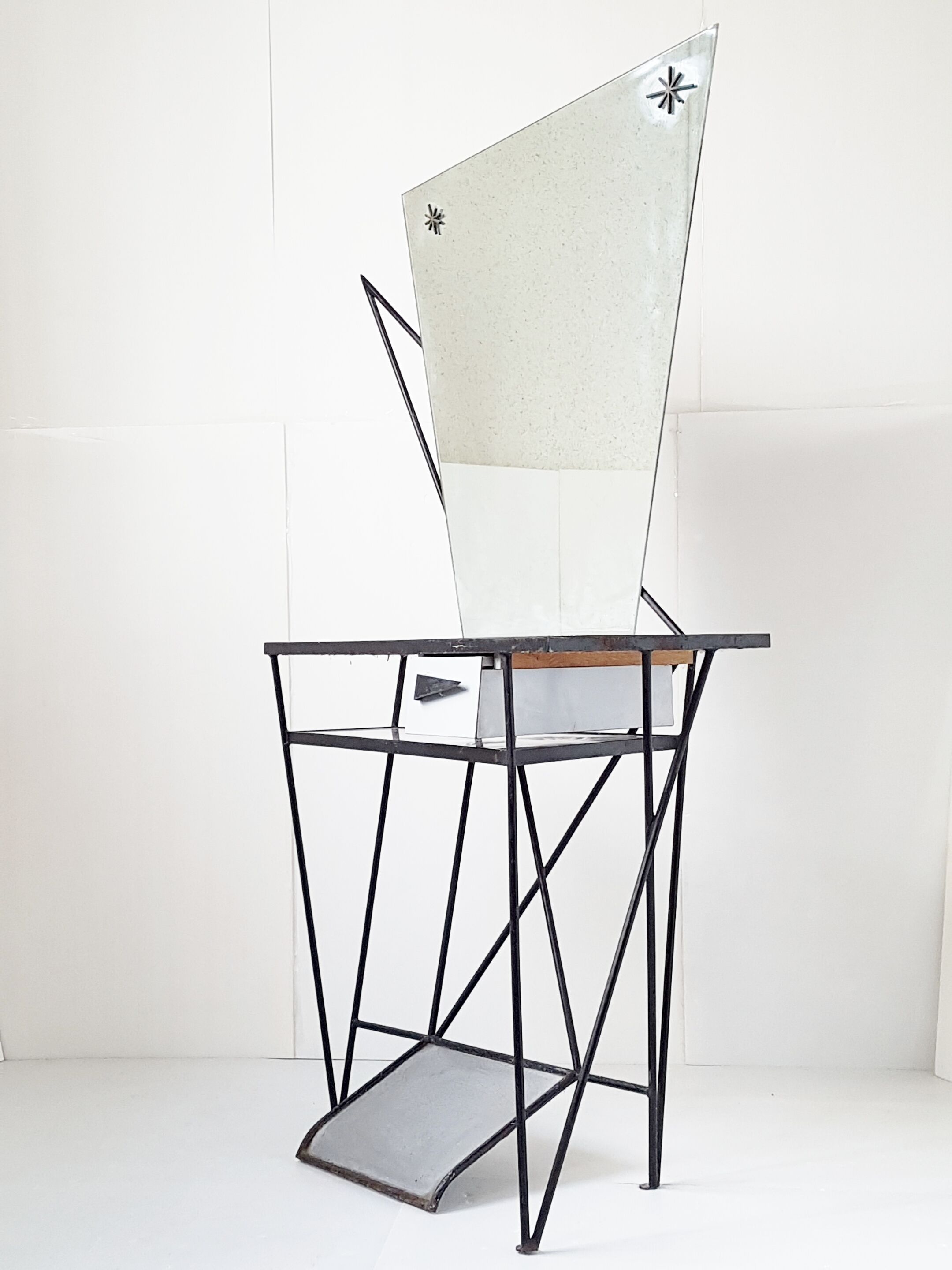 Coiffeuse asymétrique 1950 vintage