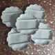 Set of 5 porcelain asparagus plates Lafarge Limoges France