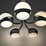 Stilnovo Chrome Space Chandelier Lamp from the 60s