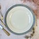 Round dish Terre de fer St Amand & Hamage laurel model made in France