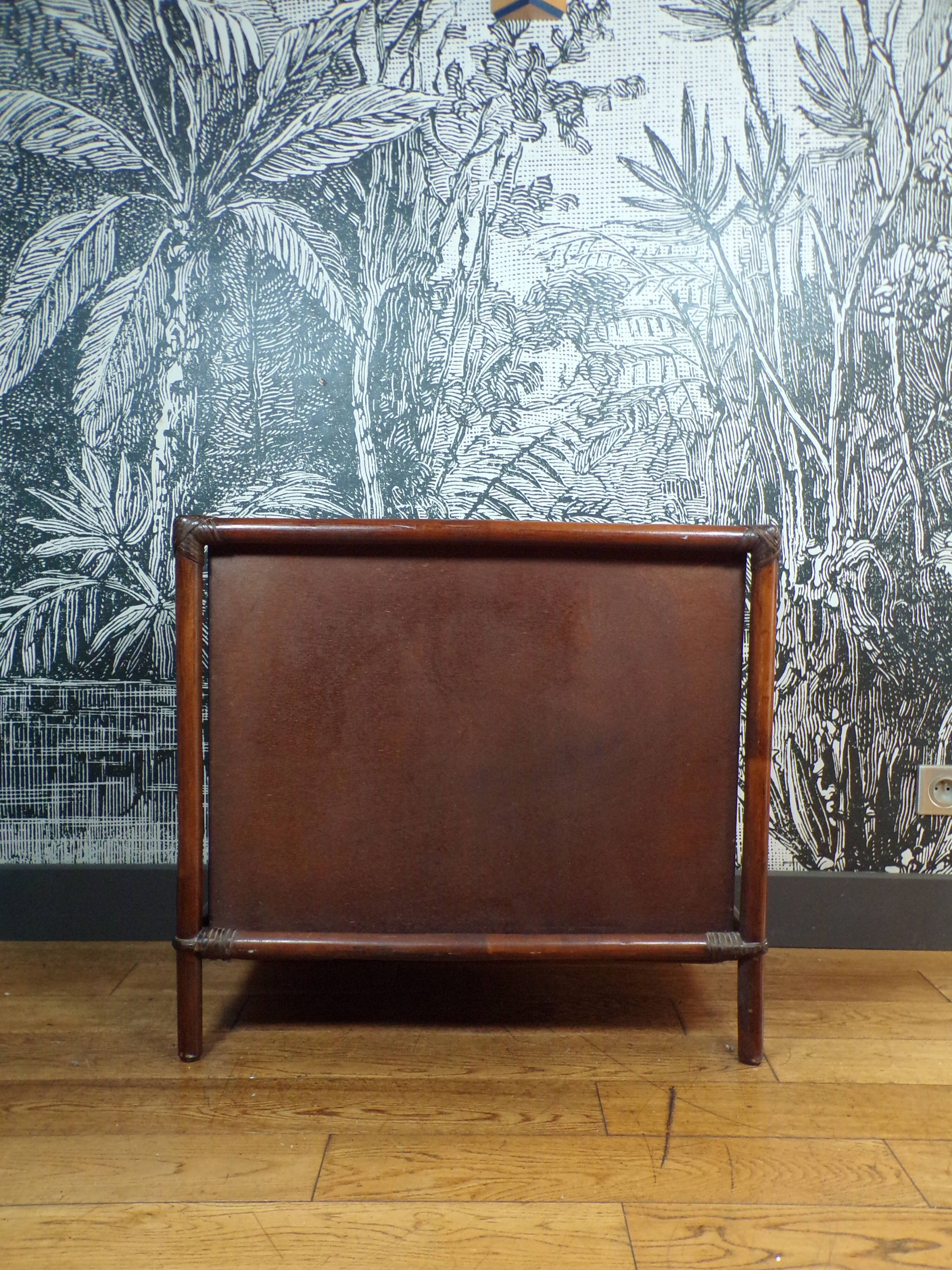 Vintage 3-drawer rattan chest of drawers