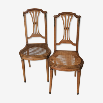 Louis XVI chairs with cyear seating