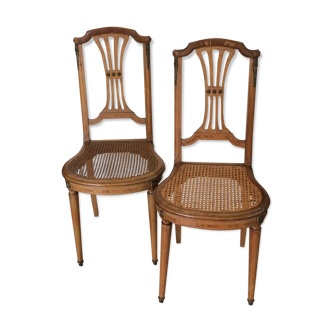 Louis XVI chairs with cyear seating