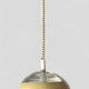 Suspension space-age in glass holophane and lacquered metal from the 1970s.