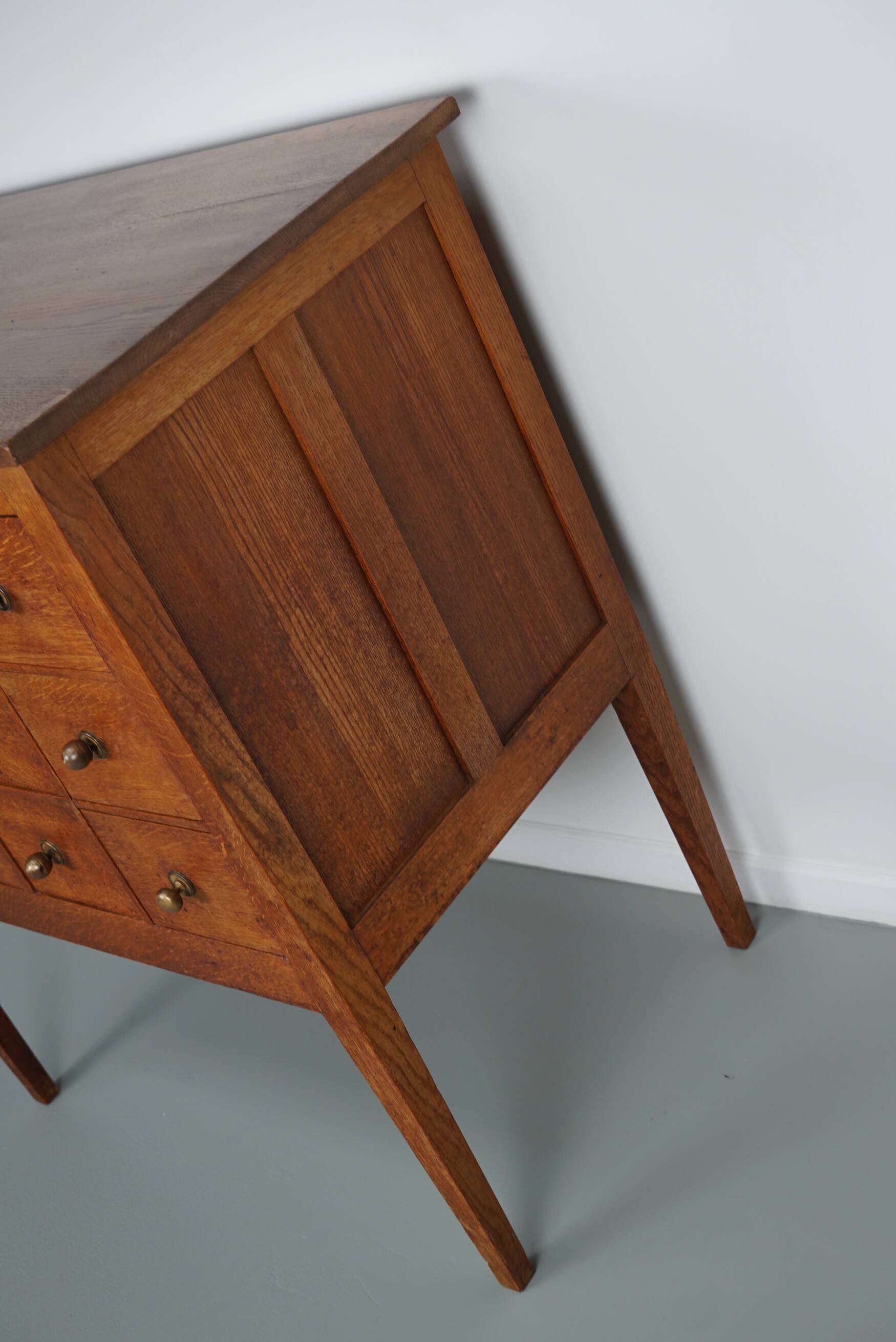 Dutch Oak Apothecary / Filing Cabinet, 1930s