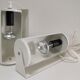 Pair of wall lamps Ikea vintage design Lod V413 white metal