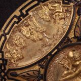 19th century gilded wooden shield signed F. Barbedienne Paris